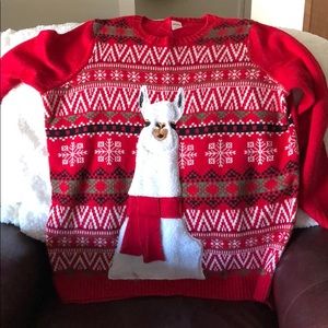 Ugly Llama Christmas sweater